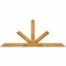 Ekena Millwork Saratoga Rough Sawn Timber Gable Bracket, Western Red Cedar, 72"W x 30"H x 2"D x 4"F, 10/12 Pitch GBW072X30X0204SAR00RWR - alternate 1